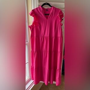 SHEIN Fuchsia Midi Dress
